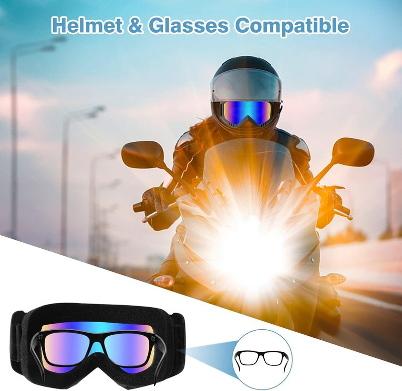 Lievermo Dirt Bike Goggles for Motorcycle, ATV, Motocross, Ski, and Racing Helmet - Image 5